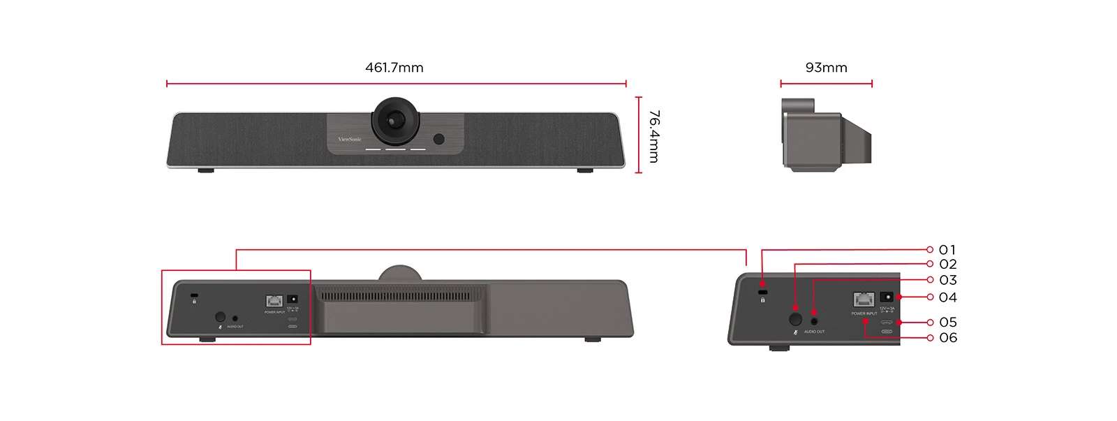 ViewSonic UMB202 – Hệ thống TeamJoin™ 4K Video Bar
